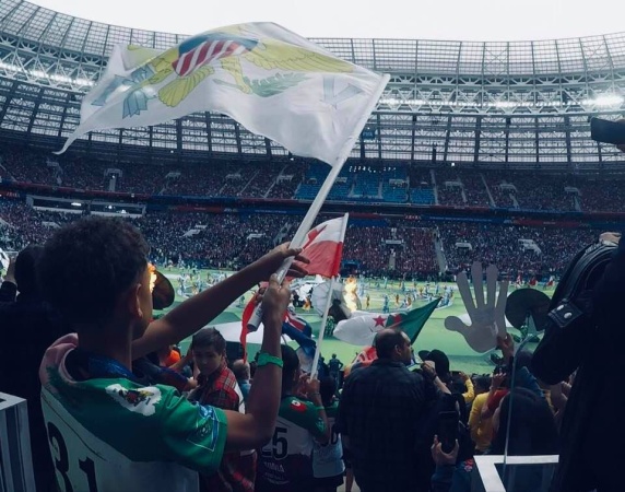 Юный посол «Футбола для дружбы» встретился с Президентом России на матче открытия Чемпионата мира по футболу