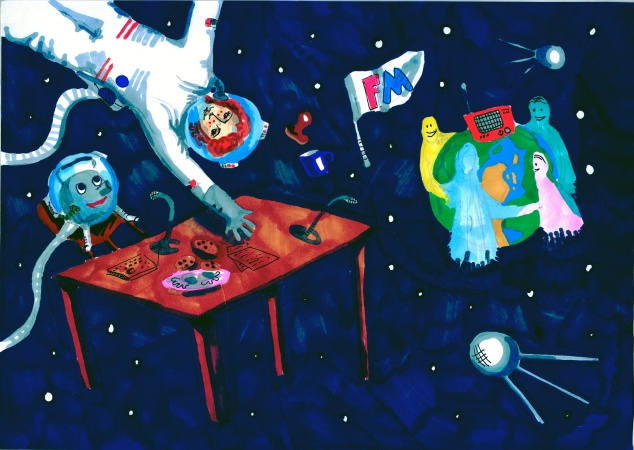 Ракета с рисунками победителей конкурса "Детское радио в космосе" отправилась к МКС