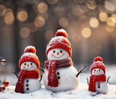 В Москве начался грандиозный фестиваль снеговиков среди школьников и их родителей